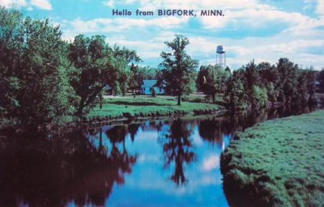 Bigfork River, Bigfork Minnesota, 1960's