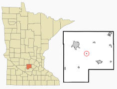 Location of Biscay Minnesota