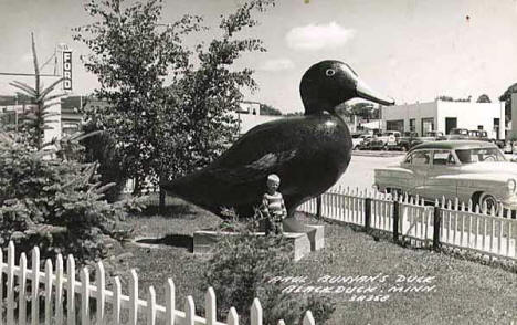 Paul Bunyan's duck, Blackduck Minnesota, 1957