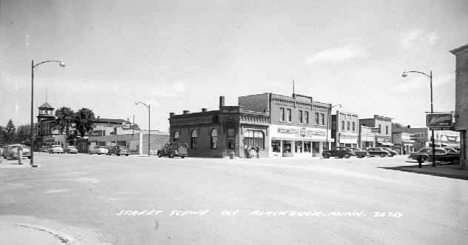 Street scene, Blackduck Minnesota, 1952