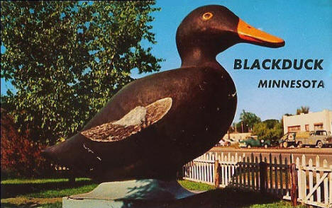 Paul Bunyan's Black Duck, Blackduck Minnesota, 1956