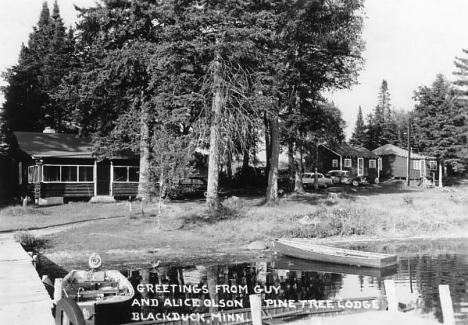 Pine Tree Lodge, Blackduck Minnesota, 1950's
