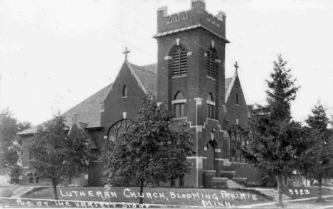 Lutheran Church, Blooming Prairie Minnesota, 1923