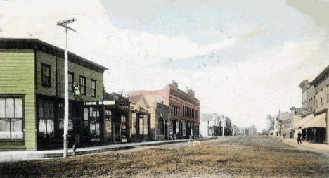 Main Street, Blooming Prairie Minnesota, 1907
