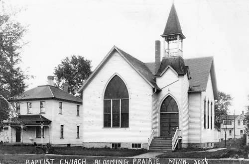 Baptist Church, Blooming Prairie Minnesota, 1940's