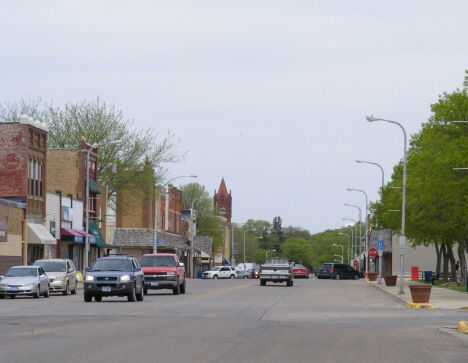 Street scene, Blue Earth Minnesota, 2014