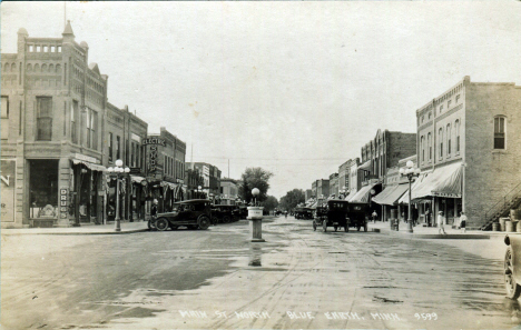 Main Street North, Blue Earth Minnesota, 1920
