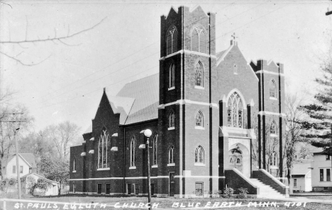 St. Paul's Evangelical Lutheran Church, Blue Earth Minnesota, 1940's?