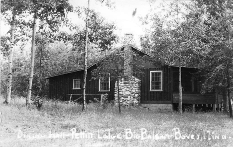 Dining Hall, Pettitt(?) Lodge, Big Balsam Lake, Bovey Minnesota, 1938