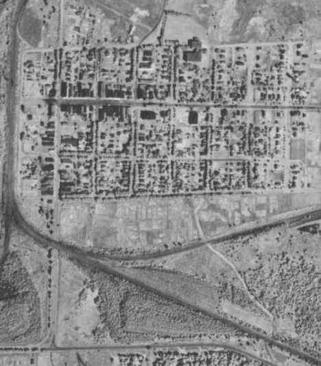 Aerial Photo, Bovey Minnesota, 1947