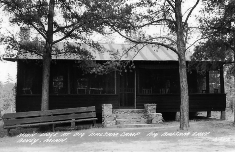 Main Lodge at Big Balsam Camp, Bovey Minnesota, 1940's?