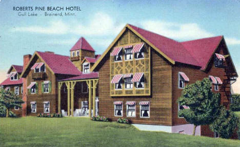 Roberts Pine Beach Hotel, Brainerd Minnesota, 1942