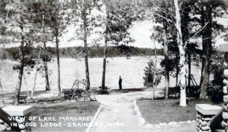 View of Lake Margaret from Inwood Lodge, Brainerd Minnesota, 1942