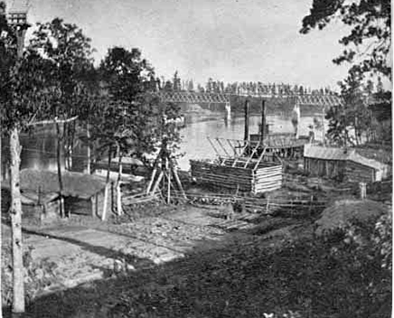 Mississippi River, Brainerd Minnesota, 1870