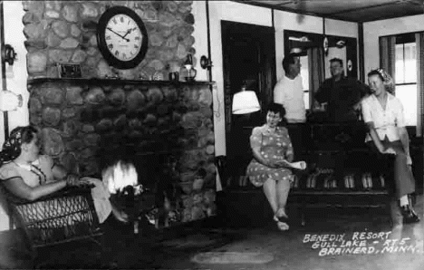 Benedix Resort on Gull Lake, Brainerd Minnesota, 1940