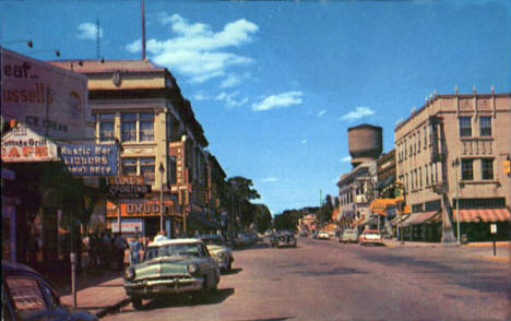 Laurel Street looking East, Brainerd Minnesota, 1950's