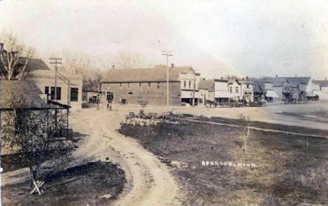 Street scene, Brandon Minnesota, 1900's?