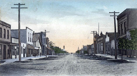 Main Street, Brewster Minnesota, 1909