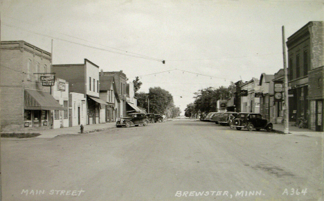 Main Street, Brewster Minnesota, 1941