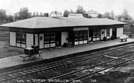 Chicago and Northwestern Railroad Depot, Bricelyn Minnesota, 1910's
