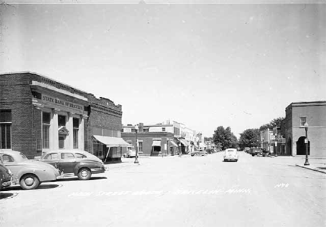 Main Street, Bricelyn Minnesota, 1952