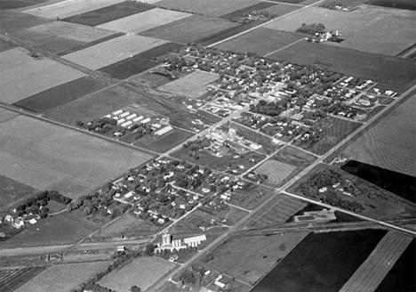 Aerial view, Bricelyn Minnesota, 1963