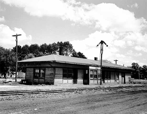 Chicago & North Western depot, Bricelyn Minnesota, 1965