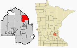Location of Brooklyn Park Minnesota