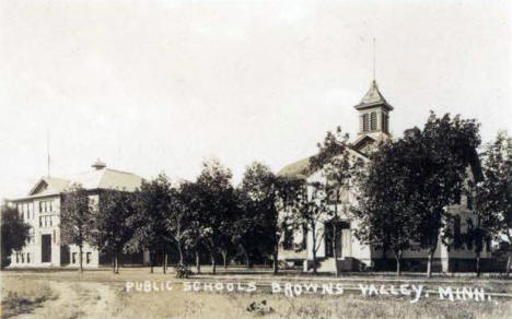Public Schools, Browns Valley Minnesota, 1920's