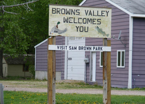 Browns Valley Minnesota Welcome Sign, 2008