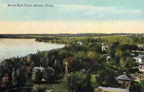 Birds Eye View, Buffalo Minnesota, 1917