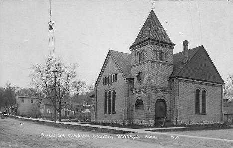 Swedish Mission Church, Buffalo Minnesota, 1910's