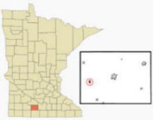 Location of Butterfield Minnesota