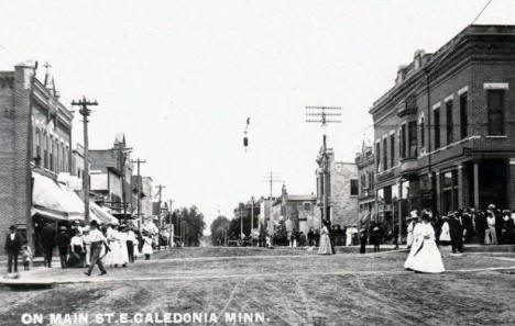 Main Street, Caledonia Minnesota, 1907