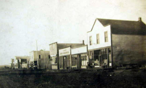 Street View, Callaway Minnesota, 1910