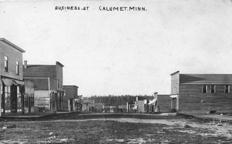 Business Street, Calumet Minnesota, 1911
