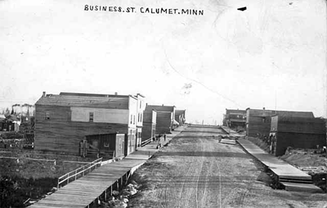 Business Street, Calumet Minnesota, 1910