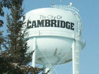 Cambridge Minnesota water tower