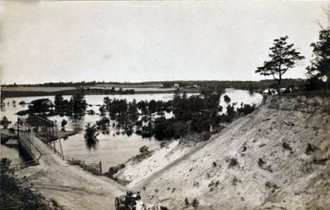 Bridge across Rum River, Cambridge Minnesota, 1910