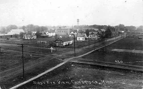 Birds-eye view, Cambridge Minnesota, 1910