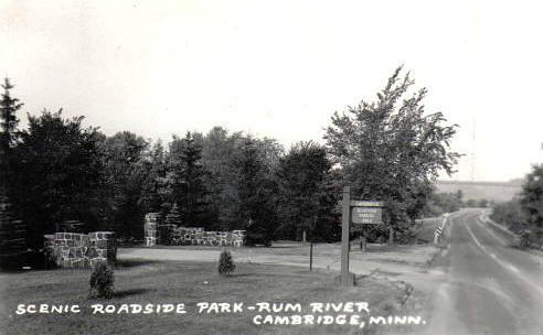 Scenic Roadside Park, Cambridge Minnesota, 1950's?