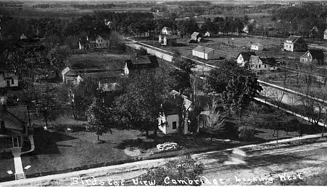 Bird's-eye view of Cambridge Minnesota, 1917