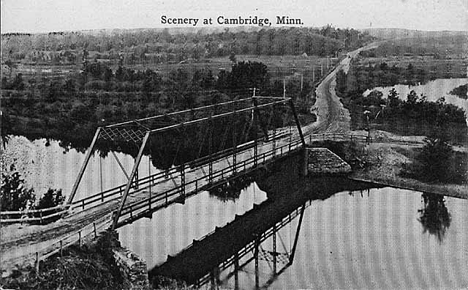 Bridge over Rum River, Cambridge Minnesota, 1917