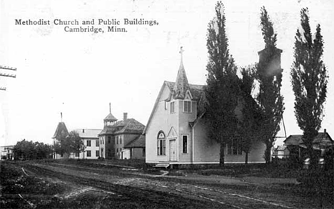 Methodist Church and Public Buildings, Cambridge Minnesota, 1917