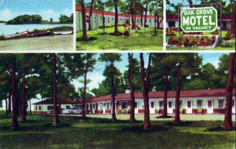 Oak Grove Motel, Cambridge Minnesota, 1955