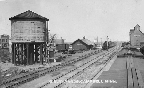 Great Northern Railway Yards, Campbell Minnesota, 1910