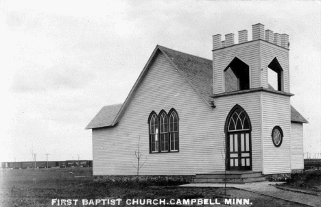 First Baptist Church, Campbell Minnesota, 1910's
