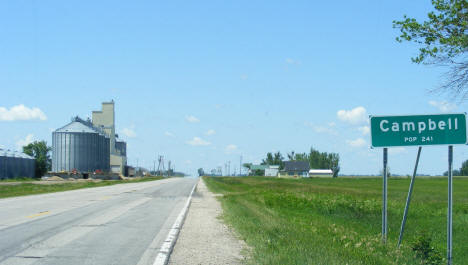 Entering Campbell Minnesota, 2008