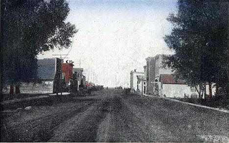 Street scene, Campbell Minnesota, 1908