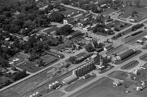 Aerial view, Campbell Minnesota, 1972